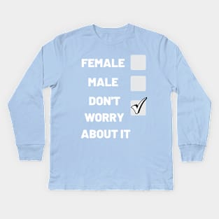 Gender Checklist Kids Long Sleeve T-Shirt